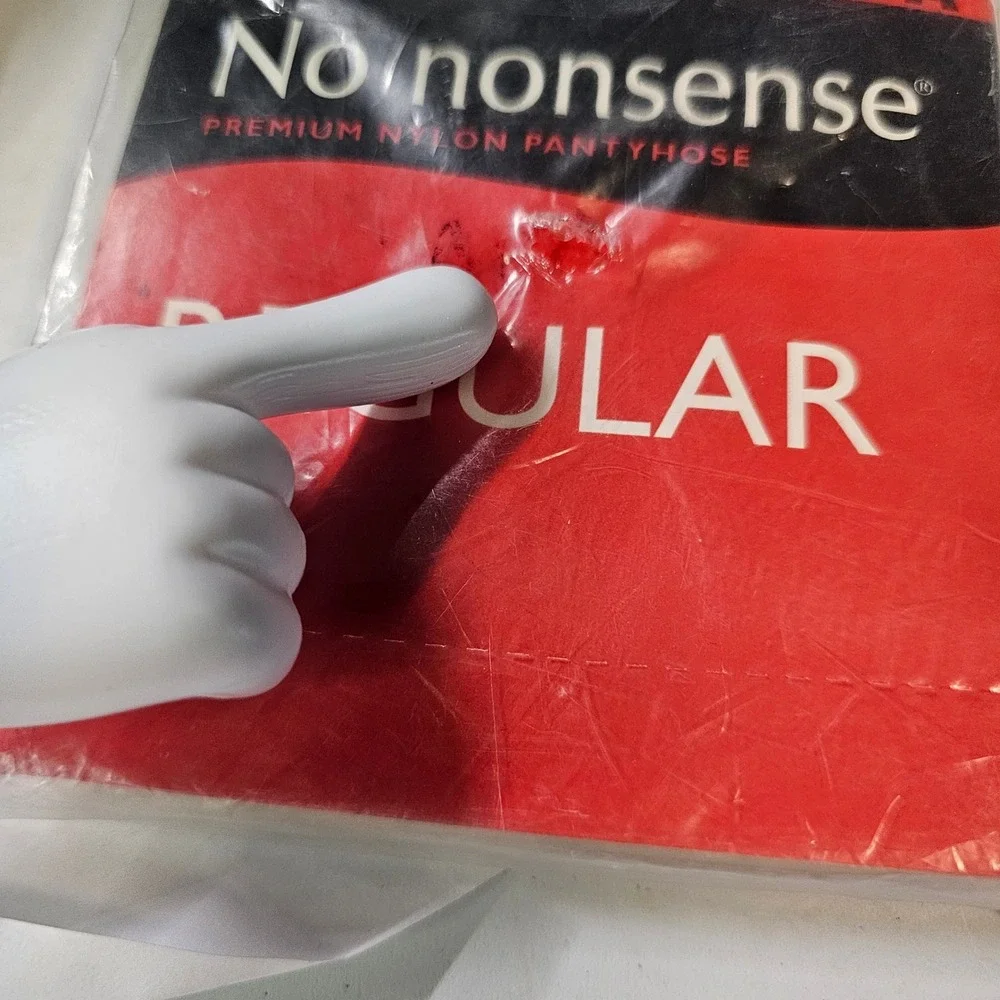 Vintage No nonsense Premium Nylon Pantyhose Tan Sheer Toe Size A Regular USA